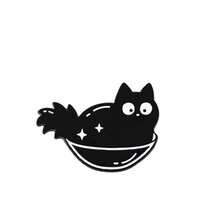 黑猫珐琅胸针 时尚装饰胸针 衣领包饰徽章 珠宝礼品 - 黑與白 - 查看 11