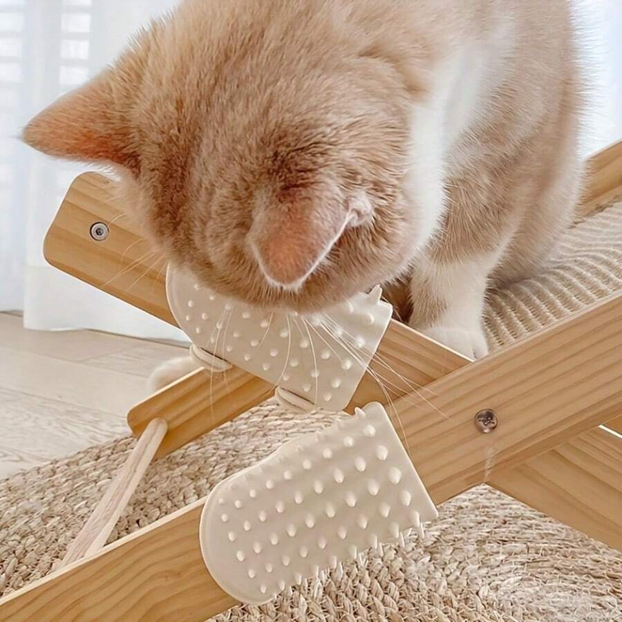 Pet Cat Scratching Corner Massage Brush, Helps Relieve Itching And Reduce Shedding - one-size - View 1