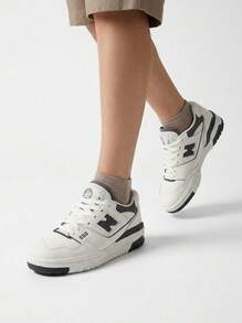 550 Women Sneaker Sea Salt Magnet BBW550 - Black and White - View 1