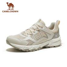 CAMEL CROWN 男士休闲运动鞋，春夏轻便户外徒步防滑专业登山鞋 - 米-白 - 查看 4