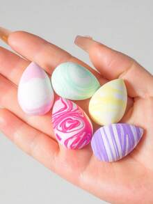 3cm Mini Size Makeup Sponge Blender, 20/30/50/100pcs Set, Foundation Powder Puff, Suitable For Liquid, Cream, Loose Powder, Buildable Flawless Makeup, Multi-Color Combination, Latex-Free, Dry & Wet Use, Fit For All Skin Types - Multicolor - View 2