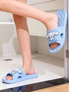 Dép đi trong nhà Hello Kitty & Kuromi của Sanrio, dép KT-Cat, dép hoạt hình, dễ thương, chống trơn trượt, siêu nhẹ, mềm mại mùa hè, thích hợp cho phòng tắm, nhà ở - Dành cho nữ - Màu xanh lam - Xem 2