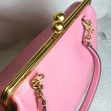 Large Size Women's Fashion Brand Style Metal Frame Shell Handbag, Classic Stylish Elegant Shoulder Bag - Multicolor - View 3