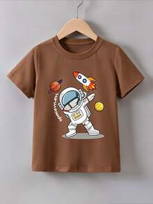 Young Boys T-Shirts - 棕色 - 查看 6