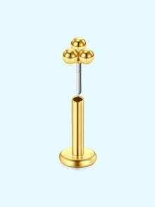 1 chiếc khuyên tai sụn 16G 20G, khuyên tai vành tai, trang sức xỏ lỗ tai bằng thép không gỉ 316L, khuyên tai sụn không ren, khuyên tai dạng phẳng có chốt đẩy, trang sức xỏ lỗ tai cho nữ, khuyên tai thời trang hình trái tim/bướm/sao/trăng/phẳng/hình cầu/hoa, đính đá CZ nhiều màu. - Nhiều màu - Xem 38