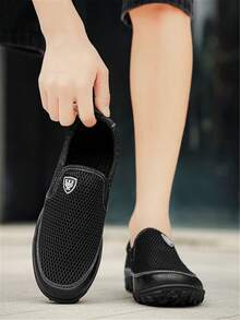 Giày lười nam, giày cho nam trung niên và người cao tuổi, giày casual nam unisex, giày công sở nam, thời trang đa năng, nhẹ và bền, phù hợp cho mọi mùa. - màu đen - Xem 4
