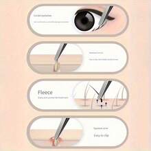 Precise Ultra-Thin Round-Headed Blackhead Tweezers, Professional Beauty Salon Use Delicate Extractor, Needle-Shaped Eyebrow Tweezers For Hair And Beard Care, Firm Grip To Minimize Slippage - Multiple Styles - View 3