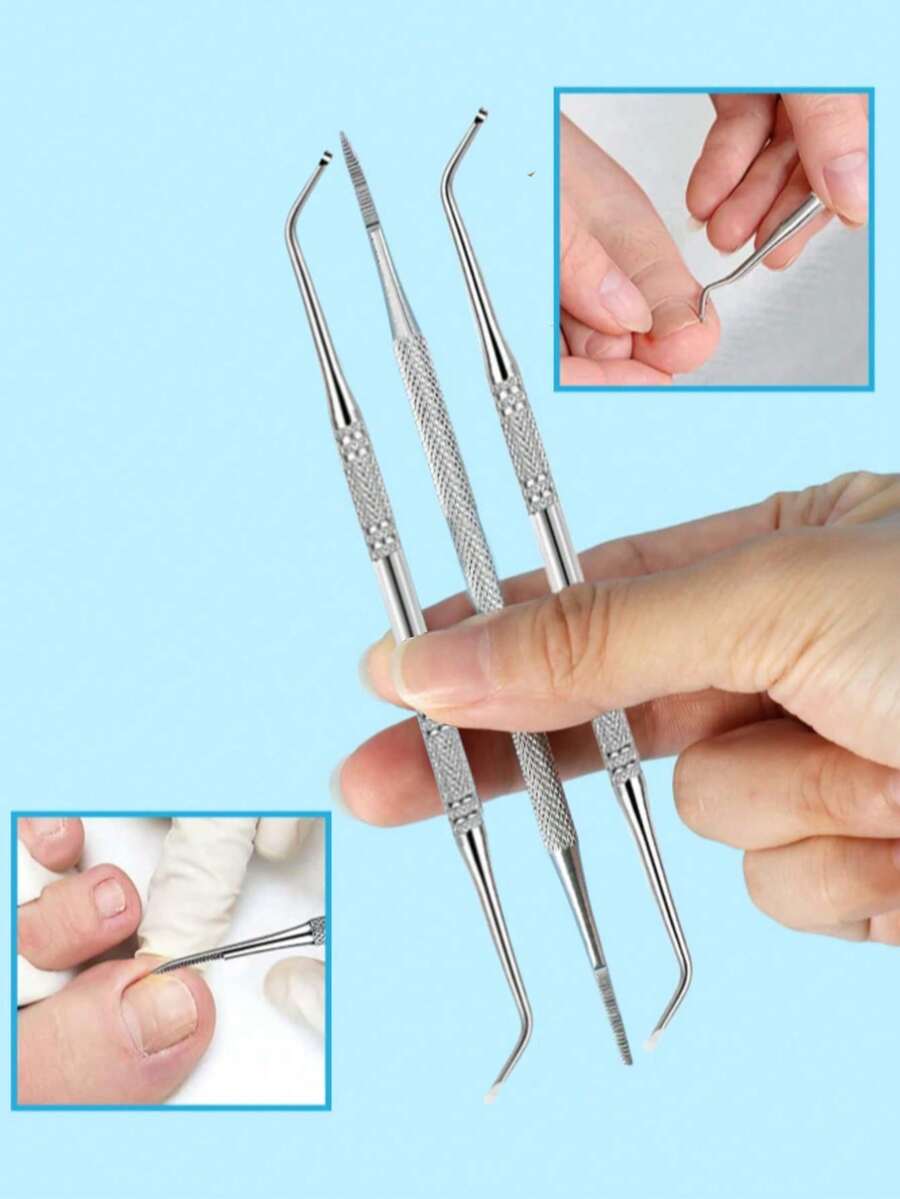 3 chiếc bút tẩy sơn móng tay đa năng - Bạc - Xem 1