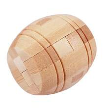 Niños adultos Ming Luban Lock 3D hecho a mano rompecabezas de matemáticas de bambú rompecabezas educativo dedo juguete cumpleaños regalo de Navidad - Bloqueo en T-HH066C - Ver 9