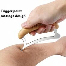 2 In 1 Stainless Steel Gua Sha Body Massage Tool For Muscle Relief, Muscle Scraper Tools, Portable Body Scrapers Tool For Neck, Back, Feet Recovery. (2 In 1) - 2 In 1 - View 4