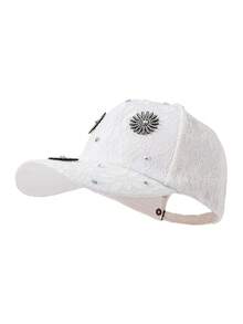 1pc Pink Lace Rhinestone Flower Baseball Cap, Breathable Mesh Adjustable Visor Hat, Sweet Luxurious Versatile Sun Hat, Summer Outing & Commute UV Protection Girlish Accessory - Baseball Cap - View 10