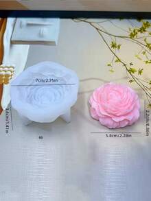 Khuôn nến silicon hình hoa mẫu đơn - Thiết kế cánh hoa 3D, dễ dàng lấy nến ra khỏi khuôn, chịu nhiệt cao, thích hợp cho nến thơm, đá thơm, đất sét, sáp, nhựa, quà tặng Giáng sinh, Ngày Valentine, quà tặng tự làm, khuôn nến hoa bán chạy nhất. - Hoa mẫu đơn bốn cánh lớn - Xem 4