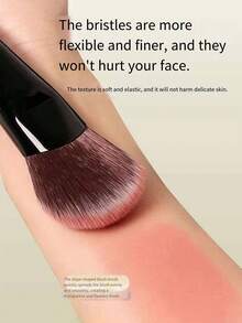M65 Upgraded Contour Blush Brush - Soft Fiber Hair Brush Suitable For Beginners, Natural Makeup Application - Multicolor - View 3