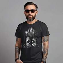 Premium Custom Lacrimosa Tour T-Shirt Mod12 - 黑色 - 查看 2