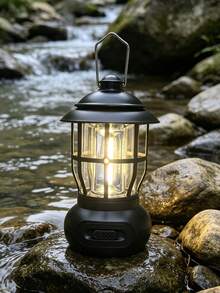 Lampu Kemah LED Luar Ruangan, Lampu Portabel Isi Ulang USB, Lampu LED Retro, Lampu Tenda Perjalanan, Lampu Kemah Portabel, Lampu Memancing - Seperti yang ditunjukkan pada gambar - View 6