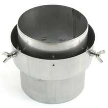 6" Inch To 6 Inch Adapter For Flue Stove Pipe To Flexible Flue Liner With Bolts - B - View 1