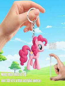 MY LITTLE PONY 我的小马驹钥匙扣吊坠 - 可爱女孩手机链吊坠，甜美酷炫玩具钥匙扣，动漫周边吊坠礼物 - 彩色 - 查看 8