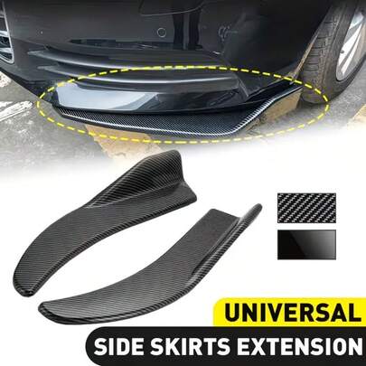 Bộ 2 cánh gió cản trước xe hơi đa năng, phụ kiện độ cản, bảo vệ mép cản trước và sau, phụ tùng độ ngoại thất xe hơi, độ cản trước xe hơi.