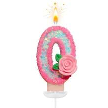 创意畅销0-9数字字母生日蜡烛,手工DIY生日蛋糕蜡烛,节日、母亲节、派对装饰蜡烛,粉色玫瑰花轮廓,亮片点缀,色彩缤纷,优雅别致,适用于婚礼、生日庆典、周年纪念等场合。 - 粉紅色描邊玫瑰花 - 查看 20