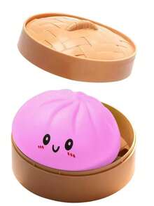 4 Pack Dumpling Squishies,Glitter Dumpling Squishy ,Anxiety Relief Fidget, Soft Squeeze Decompression Dough(4pcs Dumpling+Steamer Box4) - Nhiều màu - Xem 14