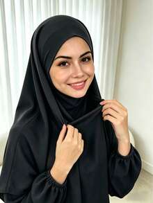 Set de 2 piezas: Khimar + Abaya, suelto y cómodo, conveniente, ropa adecuada para el uso diario de las mujeres, oración, todas las estaciones, esencial de viaje, toalla de playa - Multicolor - Ver 22