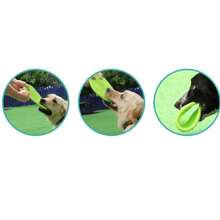 Dog Flying Disc, Durable Indestructible Rubber Dog Toy, Puncture Resistant & Bite Resistant Extremely For Medium Small Dogs NMXL - Green 1 Pcs - View 4