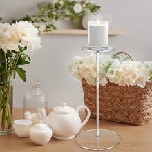 Giá trưng bày mũ bằng acrylic trong suốt, đế tròn, giá đỡ đa chức năng dùng để trưng bày mũ và tóc giả, đồng hồ và trang sức. - Nhiều màu - Xem 3