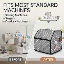 1pc Overlock Sewing Machine Cover Dustproof Bag, Sewing Tool Accessory Pouch, Suitable For Most Standard Overlock Machines - Overlock Machine Dust Cover - View 10