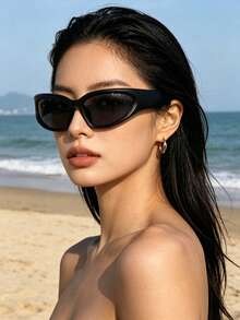 1 chiếc kính thời trang Cyberpunk tương lai, kính mắt nữ phong cách đường phố Y2K cá tính, chống tia UV, kiểu dáng Châu Âu và Mỹ. - Nhiều màu - Xem 2