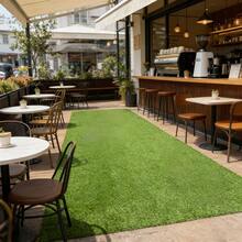 1pc Thin Artificial Grass, Durable, Easy To Cut, Fireproof And Waterproof, Suitable For Outdoor/Indoor, Patio, Balcony, Pet Playground - Low Maintenance Yard Solution, Natural Appearance, Easy To Install, High Quality Material, Party Backdrop, Event Planning - Artificial Turf - View 5