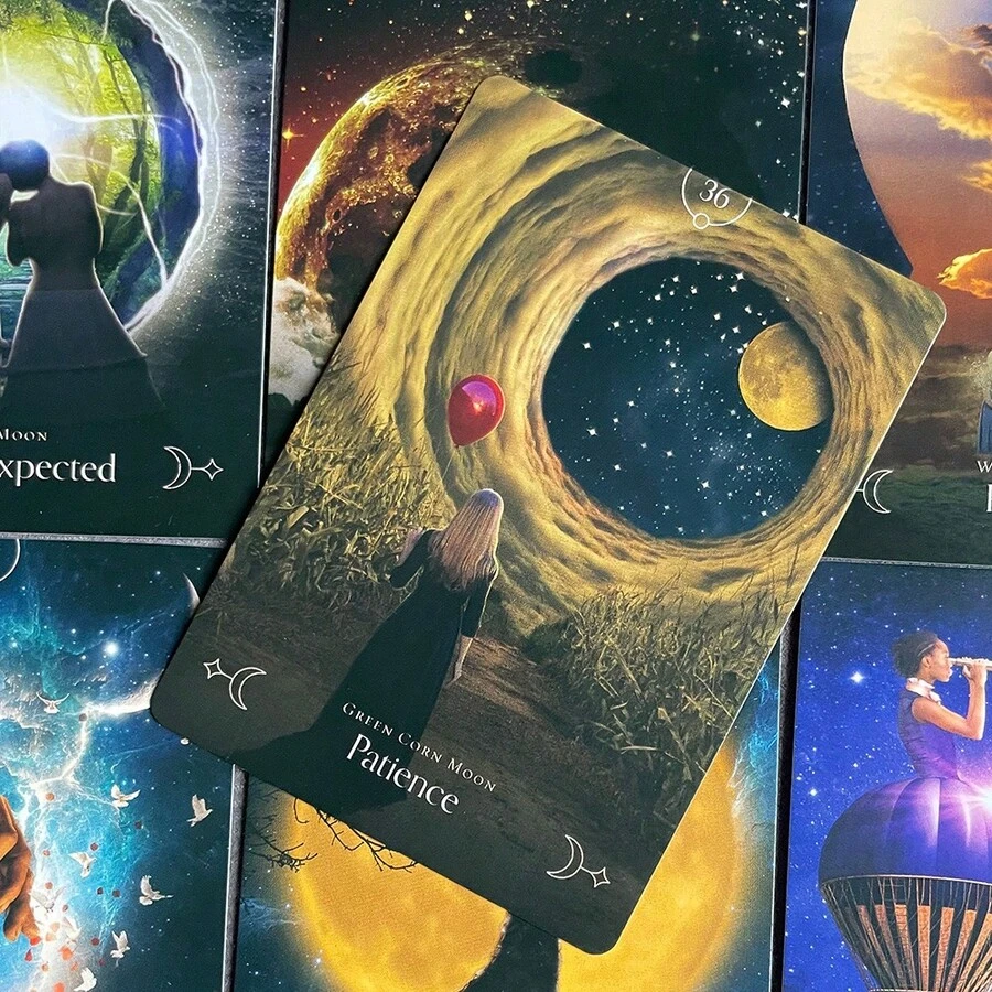 Queen Of The Moon Oracle Cards A 44 Tarot English Divination Edition Deck Borad Games - Queen Of the Moon Oracle - View 1