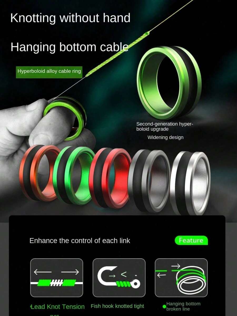 1pc Fishing Ring Puller, Anti-Slip Design, Knotting Assistant, Portable And Hand Protection