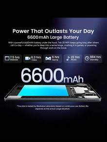 Blackview Tab 20 WiFi 全球版 AI 平板電腦，搭載 Gemini 2.0 與跨應用智慧功能，10.1 吋沉浸式螢幕，清晰音訊，6600mAh 電池，8MP + 5MP 雙鏡頭，臉部解鎖，最高 12GB RAM 和 64GB ROM，支援 2TB TF 擴充 - 灰色 - 查看 3