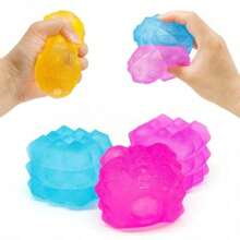 1pc, Random Color Delivery, Water Cube Polygon Ice Cube Malt Sugar Stress Relief Toy Cube Malt Sugar - A - View 6