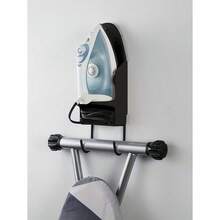 Universal Size Iron Board Holder And Hook, Home Use Iron Stand, Iron Board Hanger, Electric Iron Rack, Iron Holder Bracket, Suitable For All Size Irons - trắng - Xem 3