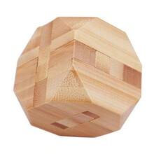 Niños adultos Ming Luban Lock 3D hecho a mano rompecabezas de matemáticas de bambú rompecabezas educativo dedo juguete cumpleaños regalo de Navidad - Bloqueo en T-HH066C - Ver 22