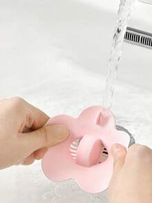 Silicone Flower Shaped Universal Sink Drain Stopper, Flower Sink Plug, Sink Strainer, Flip-Up Sink Drain With Filter, Bathroom Accessory, Can Be Used As Sink Decoration - Multicolor - View 3