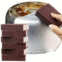 1 miếng bọt biển mài mòn, miếng bọt biển thần kỳ để làm sạch nồi, dùng để rửa chén, vệ sinh bồn rửa, tẩy vết bẩn, tẩy rỉ sét, bàn chải cọ nồi, miếng cọ rửa, phụ kiện nhà bếp, đồ dùng nhà bếp tái sử dụng - Nhiều màu - Xem 12