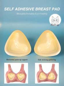 1/2 Pairs Double Sided Sticky Push Up Bra Inserts - Reusable Adhesive Bra With Padding - Sticky Bra For Dresses Bikinis Bra Inserts - Multicolor - View 12