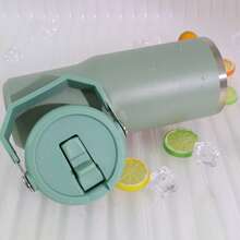 1913 IceFlow 2.0 Tumbler 30 Oz With Handle & Straw | Insulated Stainless Steel Leak Resistant Water Bottle | Mint Gray | Valentine's Day Gifts For Her Mother's Day Gift Idea Present For Boyfriend Husband | New Year Gift - Mint Green - View 4