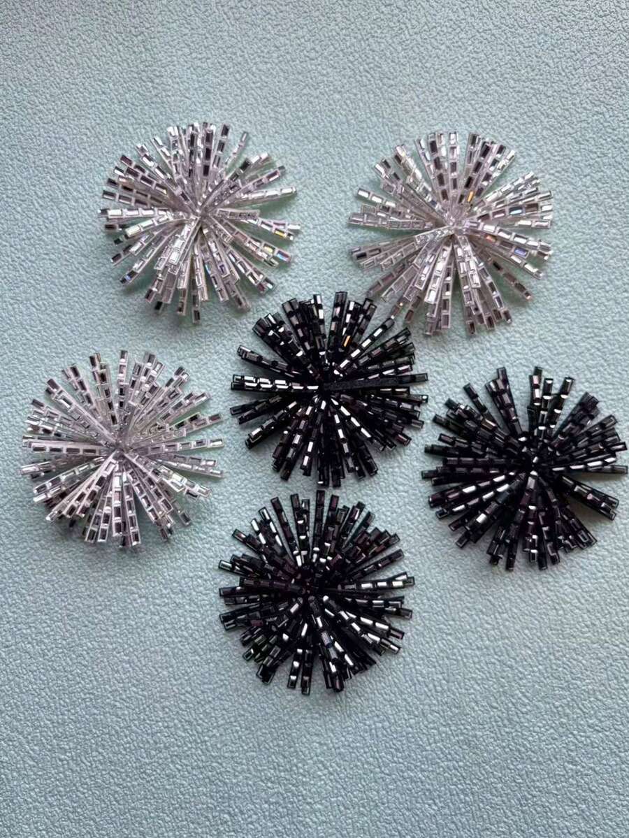 1 Set Patch Repair Supplies, DIY Clothing, Bags, Shoes, Hats, Decorations, Shoe Flowers, Brooches, Multi-Color, Requires Sewing - Shoe Flower - View 1