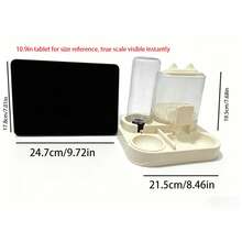 Bộ bát ăn và uống 2 trong 1 cho mèo, tách riêng thức ăn khô và ướt, chất liệu nhựa bền, trạm cho ăn và uống cho thú cưng, dễ vệ sinh, phù hợp cho nhiều loại thú cưng để bổ sung nước và thức ăn lành mạnh. - Nhiều màu - Xem 8