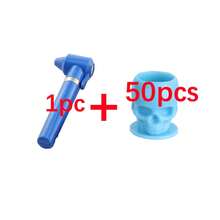 Skull-Shaped Portable Tattoo Ink Cup & Stirring Rod Storage Set - Permanent Makeup Tools, Convenient Storage - Tattoo Supplies, Designed For Tattoo Artists (Battery Not Included) - Multicolor - View 8