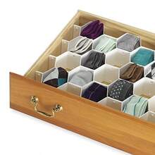 Whitmor Honeycomb Drawer Organizer White - Blanco - Ver 3