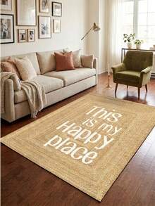 Luxury modern Decorative Carpet - Large Living Room & Bedroom Floor Mat Short-pile mat, washable and non-slip for bedrooms, made in Türkiye 80x200 cm, 80x300 cm,100x200 cm, 120x180 cm - 金色 - 查看 2