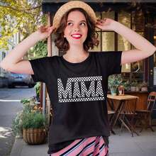 1 T-Shirt, EUOW Mama T-Shirt For Women, Cute Graphic Tees For Mother's Day, Casual Boho Style, T-Shirts For Grandma, 100% Cotton, 180g, 100% Cotton, Designs Are Printed. Unisex. - 白色 - 查看 9