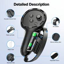 Ốp bảo vệ bằng silicon cho tay cầm VR Quest 3 - Bền chắc, chống trầy xước, có khe thay pin và dây đeo ngón tay, món quà lý tưởng cho game thủ (Không bao gồm tay cầm và pin) - Xem 9
