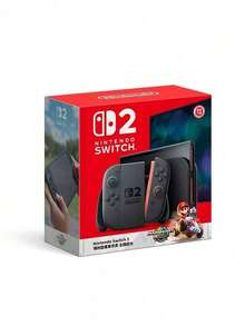 Nintendo Switch Máy chơi game Switch 2: Thiết kế mỏng nhẹ, kiểu dáng đẹp và dễ mang theo; màn hình HD 7.9 inch cho chất lượng hình ảnh được nâng cao và màu sắc sống động; bộ nhớ trong 256GB; micro khử tiếng ồn tích hợp; lý tưởng cho chơi game trực tuyến nhiều người chơi và giải trí thông thường. (Phiên bản Hồng Kông) - Xem 1