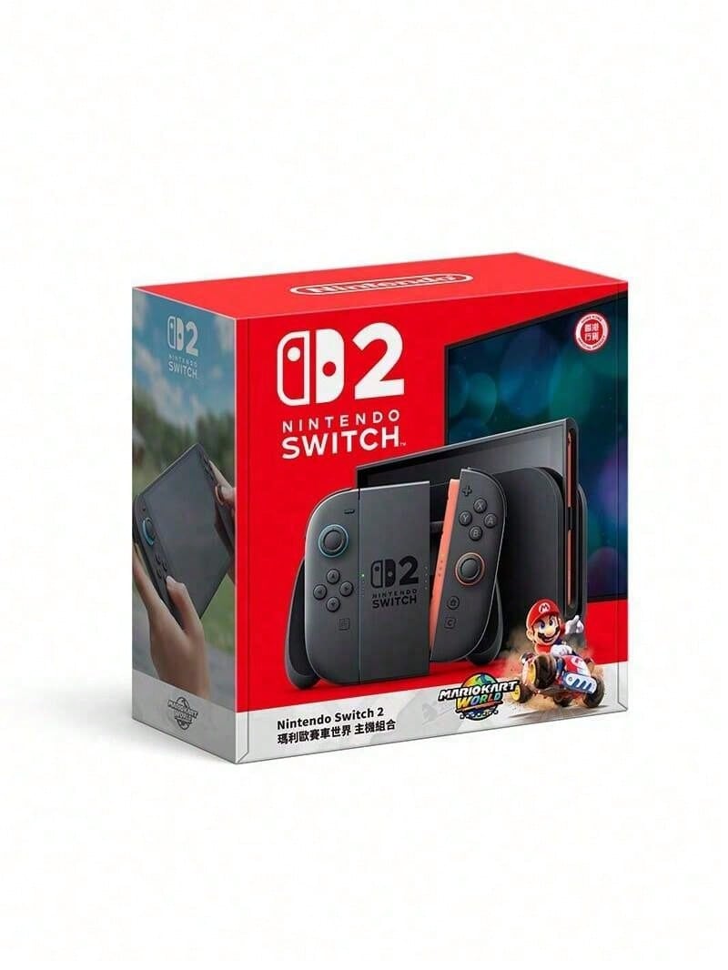 Nintendo Switch Máy chơi game Switch 2: Thiết kế mỏng nhẹ, kiểu dáng đẹp và dễ mang theo; màn hình HD 7.9 inch cho chất lượng hình ảnh được nâng cao và màu sắc sống động; bộ nhớ trong 256GB; micro khử tiếng ồn tích hợp; lý tưởng cho chơi game trực tuyến nhiều người chơi và giải trí thông thường. (Phiên bản Hồng Kông) - Xem 1