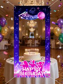1件生日快樂照片背景布 音樂主題裝飾背景 生日橫幅 攝影道具 生日背景 生日派對裝飾 生日派對用品 嬰兒派對用品 性別揭曉裝飾 攝影工作室道具 新生兒生日派對照片裝飾 嬰兒洗禮裝飾 - 音樂女團 - 查看 12